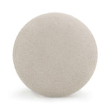 Pucker Warm Grey Boucle Ottoman by TOV Furniture at Eve Furniture