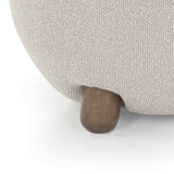 Pucker Warm Grey Boucle Ottoman by TOV Furniture at Eve Furniture