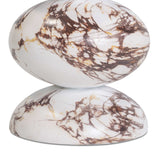 Pia Red Faux Marble Indoor/Outdoor Concrete Side Table by TOV Furniture at Eve Furniture