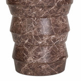 Ayon Faux Red Levanto Marble Indoor/Outdoor Concrete Side Table by TOV Furniture at Eve Furniture