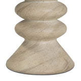Hyre Faux Travertine Indoor/Outdoor Concrete Side Table by TOV Furniture at Eve Furniture