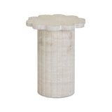 Blossom Faux Travertine Indoor/Outdoor Concrete Side Table by TOV Furniture at Eve Furniture