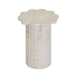 Blossom Faux Travertine Indoor/Outdoor Concrete Side Table by TOV Furniture at Eve Furniture