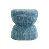 Tomlin Ruched Performance Fabric Game Ottoman by TOV Furniture at Eve Furniture