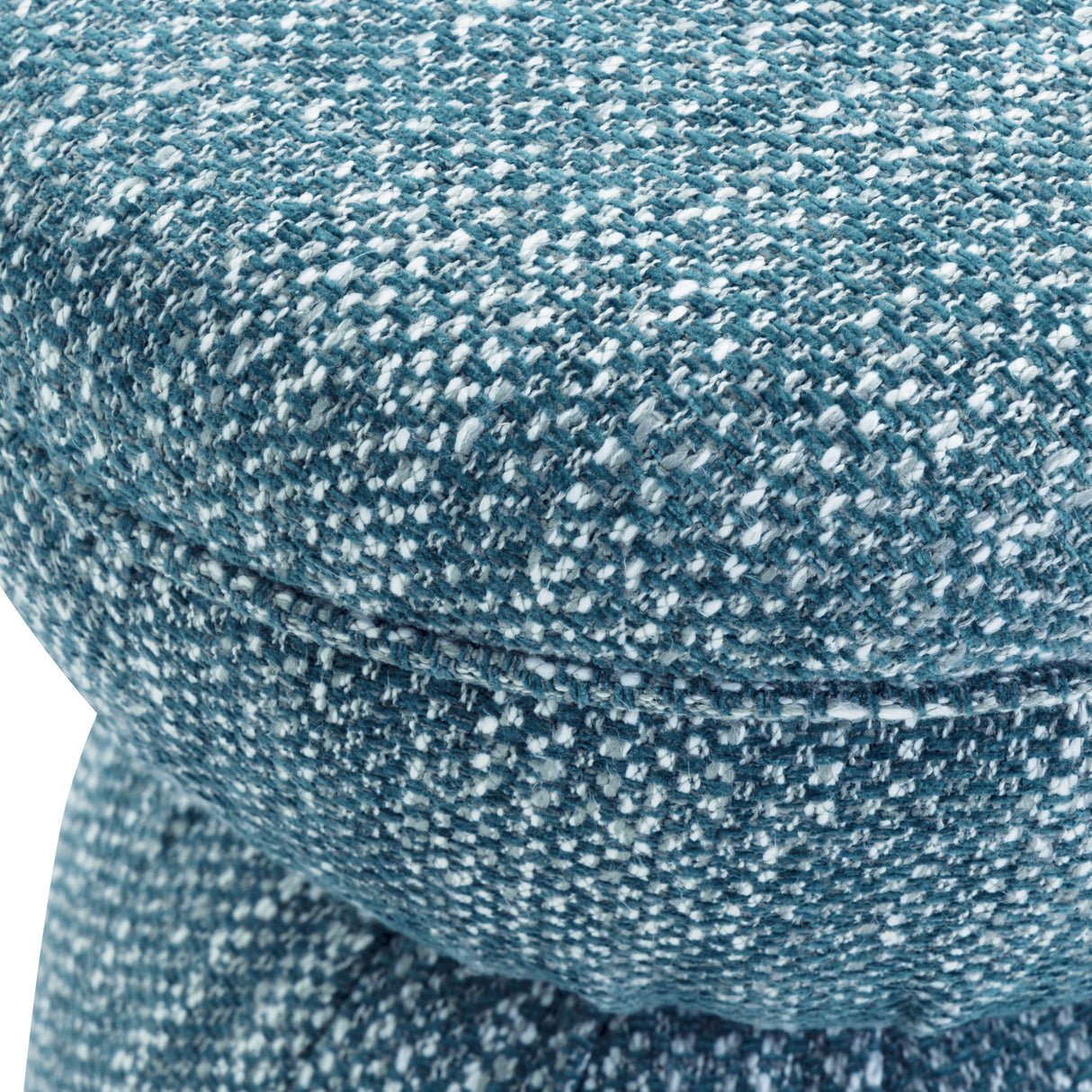 Tomlin Ruched Performance Fabric Game Ottoman by TOV Furniture at Eve Furniture