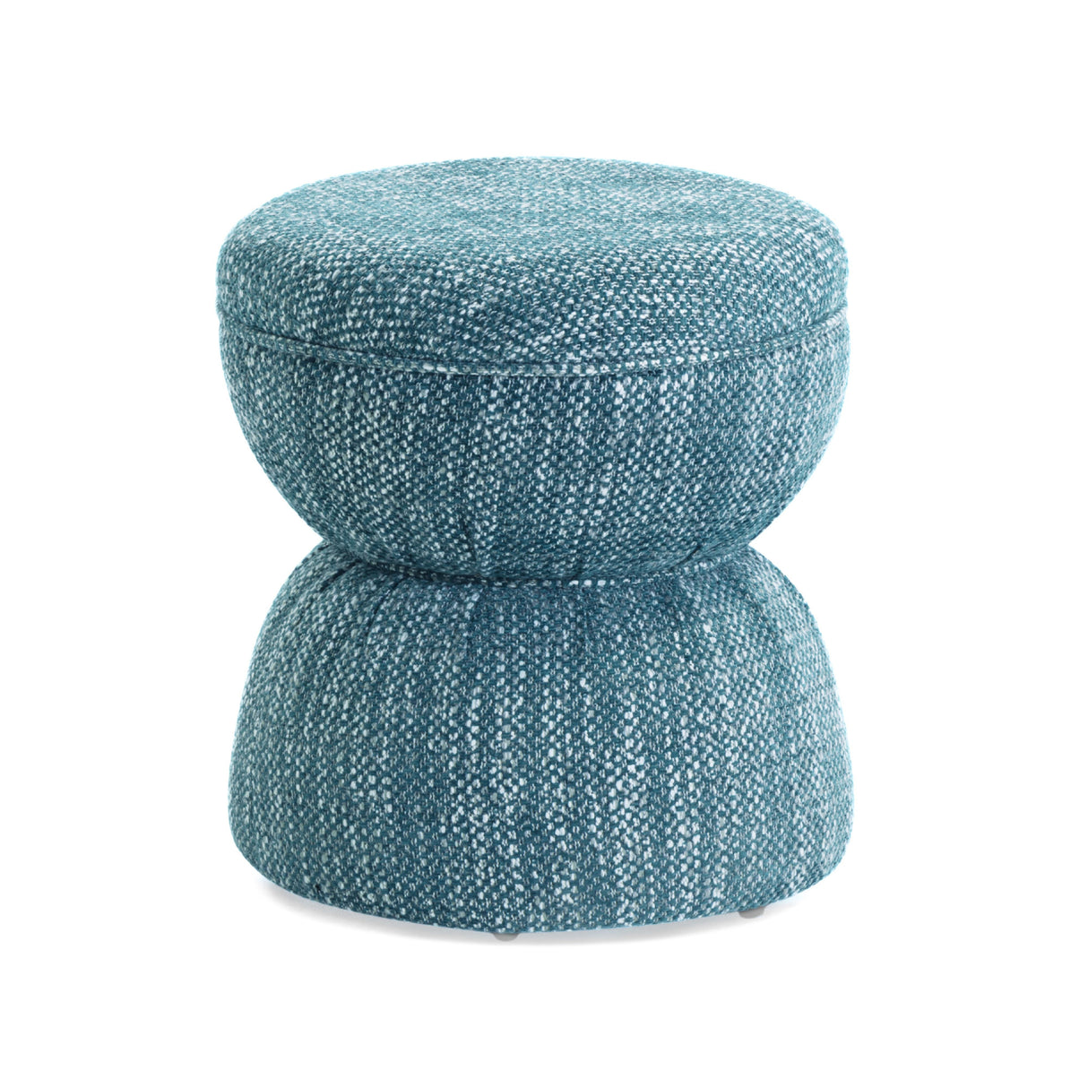 Tomlin Ruched Performance Fabric Game Ottoman by TOV Furniture at Eve Furniture