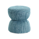 Tomlin Ruched Performance Fabric Game Ottoman by TOV Furniture at Eve Furniture