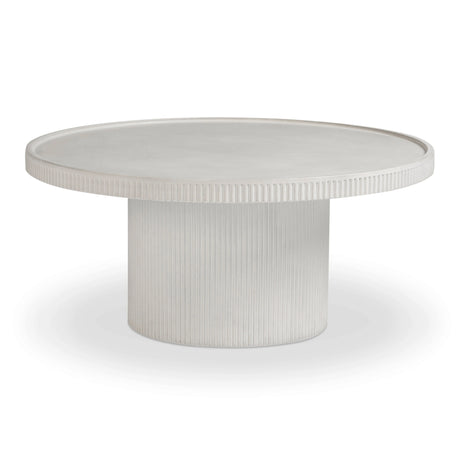 Darcy 36" Concrete Indoor / Outdoor Round Coffee Table by TOV Furniture at Eve Furniture