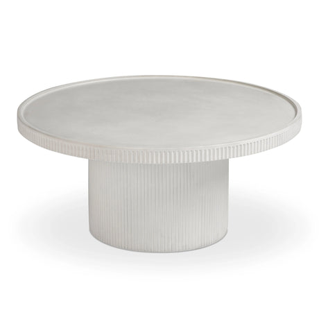 Darcy 36" Concrete Indoor / Outdoor Round Coffee Table by TOV Furniture at Eve Furniture