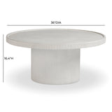 Darcy 36" Concrete Indoor / Outdoor Round Coffee Table by TOV Furniture at Eve Furniture