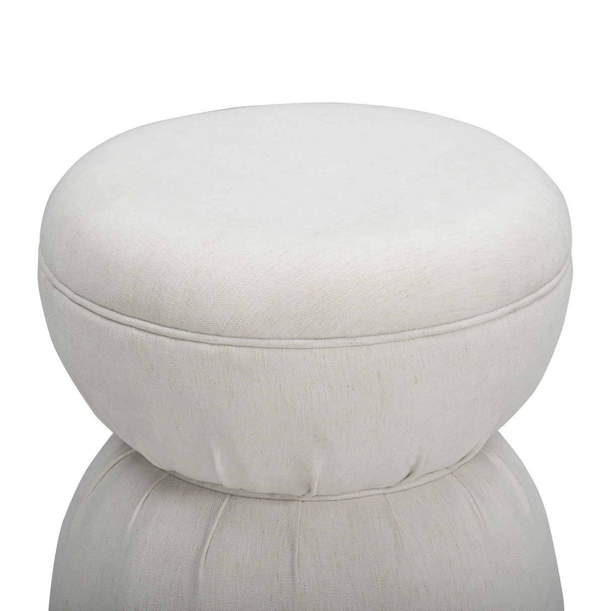 Tomlin Ruched Performance Fabric Game Ottoman by TOV Furniture at Eve Furniture