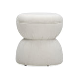 Tomlin Ruched Performance Fabric Game Ottoman by TOV Furniture at Eve Furniture