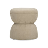 Tomlin Ruched Performance Fabric Game Ottoman by TOV Furniture at Eve Furniture