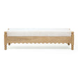 Thelma 56" Cream Performance Basketweave Bench by TOV Furniture at Eve Furniture