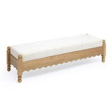 Thelma 56" Cream Performance Basketweave Bench by TOV Furniture at Eve Furniture
