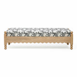 Thelma 56" Leopard Jacquard Bench by TOV Furniture at Eve Furniture