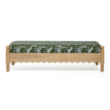 Thelma 56" Leopard Jacquard Bench by TOV Furniture at Eve Furniture