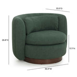 Nura Chenille Swivel Accent Chair by TOV Furniture at Eve Furniture