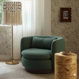 Nura Chenille Swivel Accent Chair by TOV Furniture at Eve Furniture