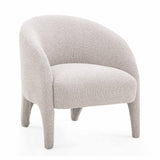 Kris Warm Grey Boucle Accent Chair by TOV Furniture at Eve Furniture