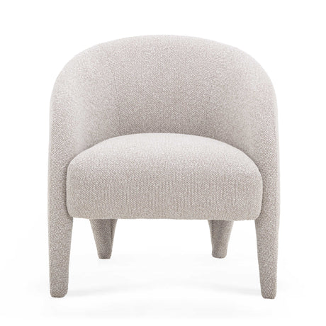 Kris Warm Grey Boucle Accent Chair by TOV Furniture at Eve Furniture