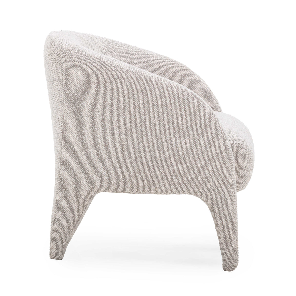 Kris Warm Grey Boucle Accent Chair by TOV Furniture at Eve Furniture