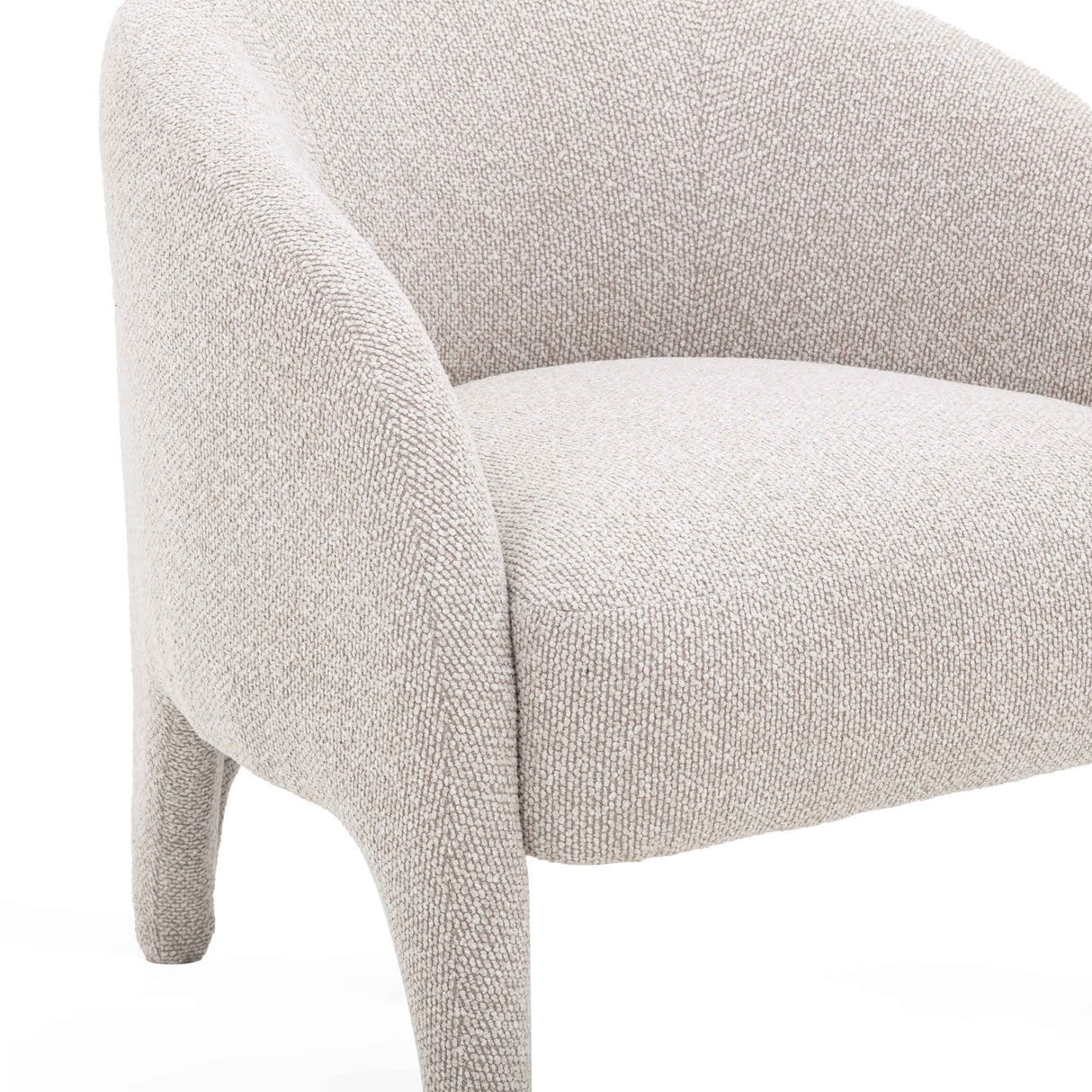 Kris Warm Grey Boucle Accent Chair by TOV Furniture at Eve Furniture