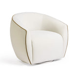 Jordan Contrast Piping Velvet Swivel Chair by TOV Furniture at Eve Furniture