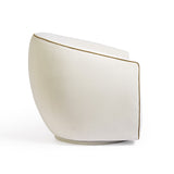 Jordan Contrast Piping Velvet Swivel Chair by TOV Furniture at Eve Furniture
