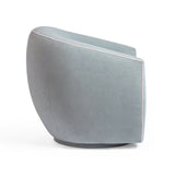 Jordan Contrast Piping Velvet Swivel Chair by TOV Furniture at Eve Furniture