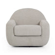 Tiago Warm Grey Boucle Swivel Chair by TOV Furniture at Eve Furniture