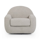 Tiago Warm Grey Boucle Swivel Chair by TOV Furniture at Eve Furniture