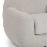 Tiago Warm Grey Boucle Swivel Chair by TOV Furniture at Eve Furniture