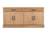 Tade Honey Pine 2 Drawer Sideboard