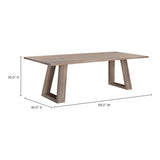 Tanya Grey Dining Table (Rectangular) by Moe's Home at Eve Furniture