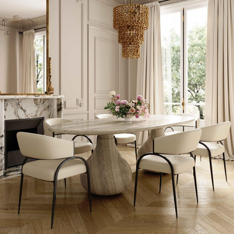 Tatum Performance Vegan Leather Dining Chair by TOV Furniture at Eve Furniture