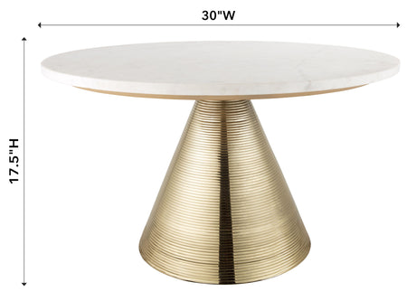 Tempo Marble Coffee Table by TOV Furniture at Eve Furniture