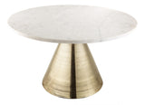 Tempo Marble Coffee Table by TOV Furniture at Eve Furniture