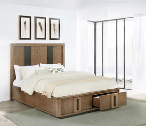 Terrace Ash Brown 2-Drawer California King Storage Bed by Coaster at Eve Furniture