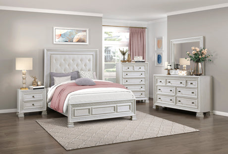Theodora Pearl White Chest by Homelegance at Eve Furniture