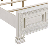 Theodora Pearl White King Panel Bed by Homelegance at Eve Furniture