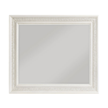 Theodora Pearl White Mirror (Mirror Only) by Homelegance at Eve Furniture