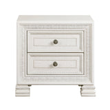 Theodora Pearl White Panel Bedroom Set by Homelegance at Eve Furniture