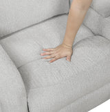 Thorne Gray 3-Piece Reclining Sectional with Left Console by Homelegance at Eve Furniture