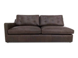 Thurlow Espresso Brown Leather Left Arm Facing Sofa by Moe's Home at Eve Furniture