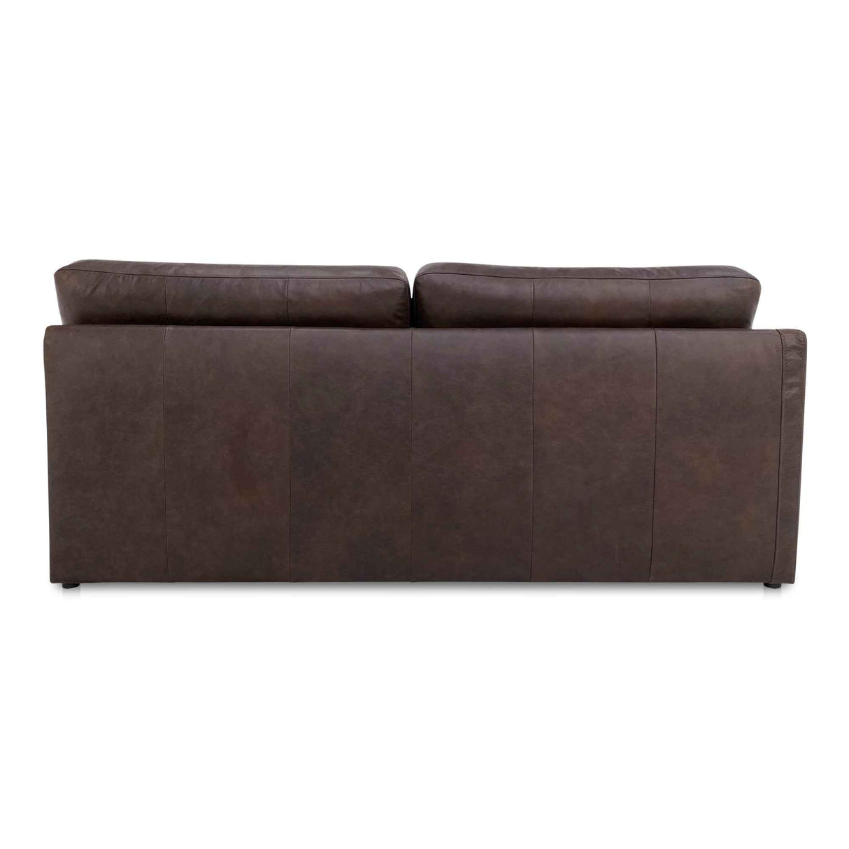 Thurlow Espresso Brown Leather Left Arm Facing Sofa by Moe's Home at Eve Furniture