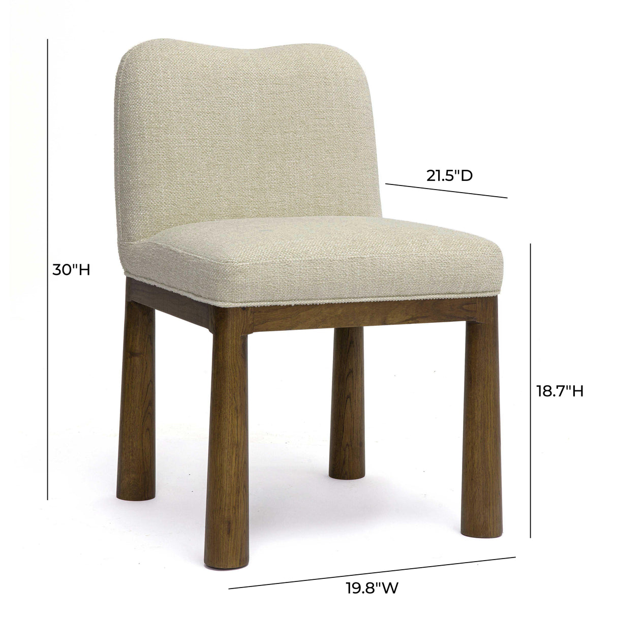 Tiara Performance Basketweave Fabric Dining Chair by TOV Furniture at Eve Furniture