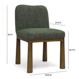 Tiara Performance Basketweave Fabric Dining Chair by TOV Furniture at Eve Furniture