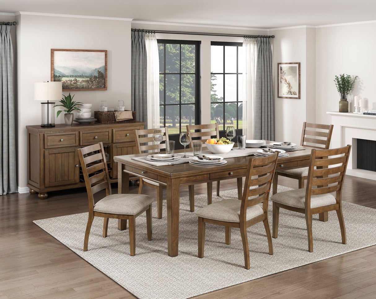 Tigard Cherry Dining Table by Homelegance at Eve Furniture