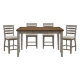 Tigard Cherry/Gray Counter Height Set by Homelegance at Eve Furniture